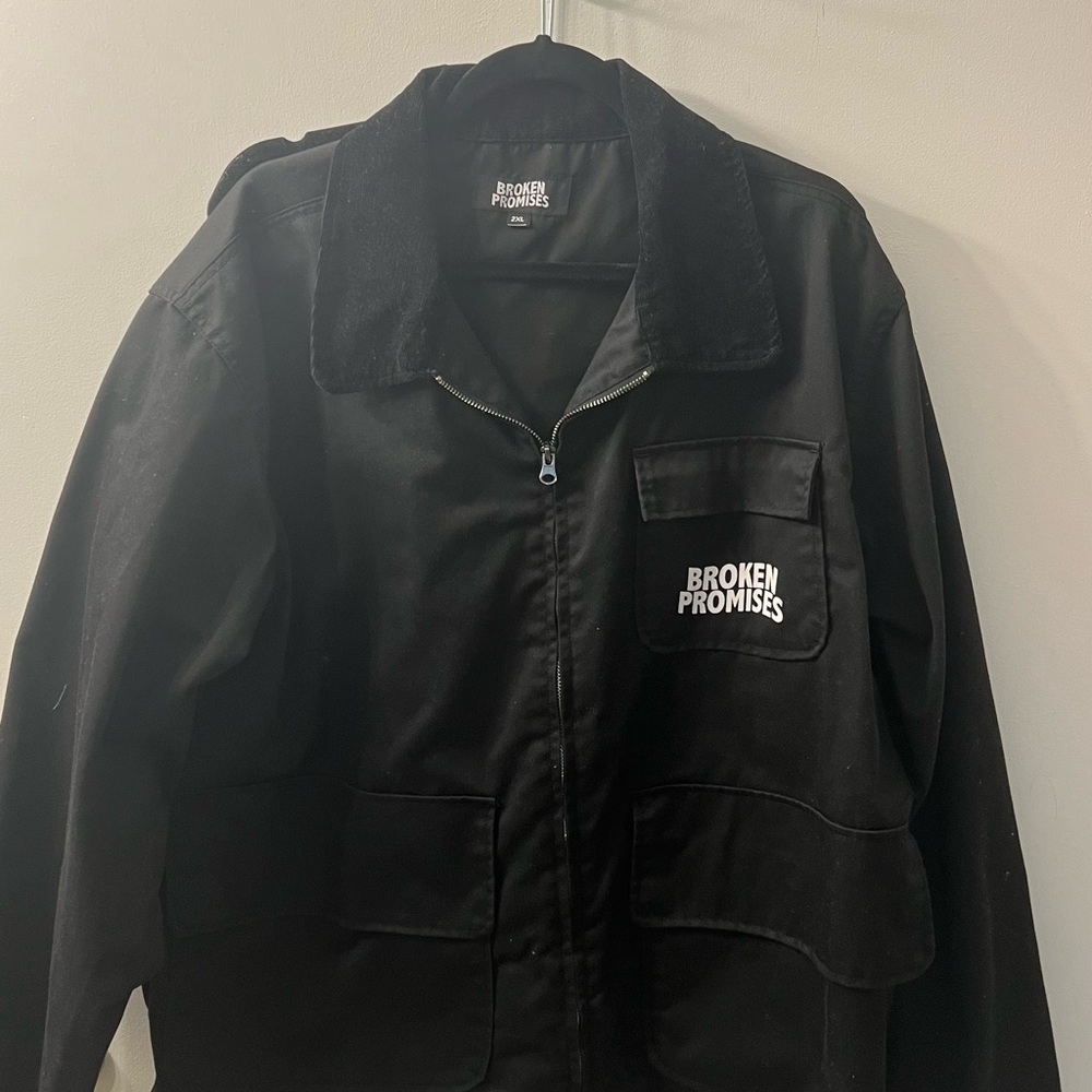 Broken Promises Men's Black Shirt Jacket
